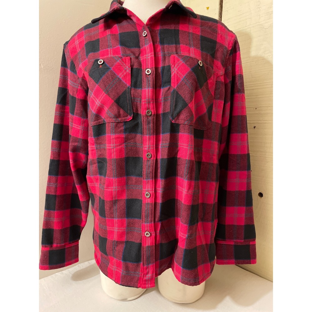 Outdoor Research Womens Size Medium Plaid Flannel Shirt‎ Long Sleeve Button Down